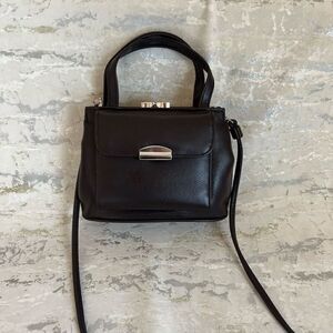 Y2K Chocolate brown Vinyl Mini Micro Bag